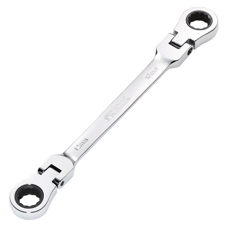 Draper-HI-TORQ®-Metric-Flexible-Head-Double-Ring-Ratchet-Spanner,-12-x-13mm