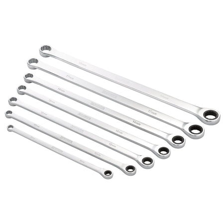 Draper-HI-TORQ®-Metric-Extra-Long-Double-Ring-Ratchet-Spanner-Set-(7-Piece)