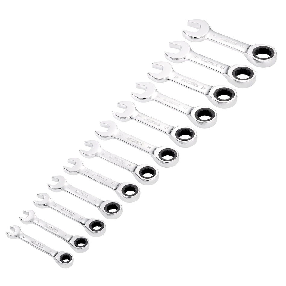 Draper-HI-TORQ®-Metric-Stubby-Ratchet-Combination-Spanner-Set-(12-Piece)