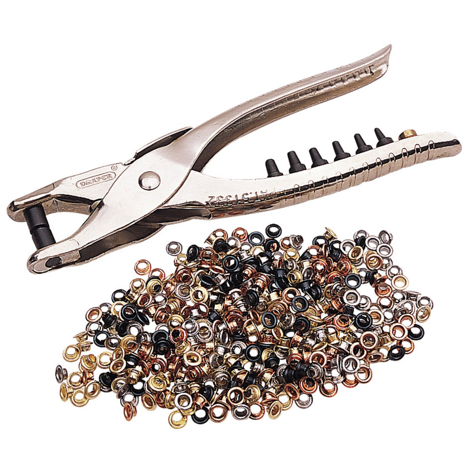 Interchangeable-Hole-Punch-and-Eyelet-Pliers,-210mm