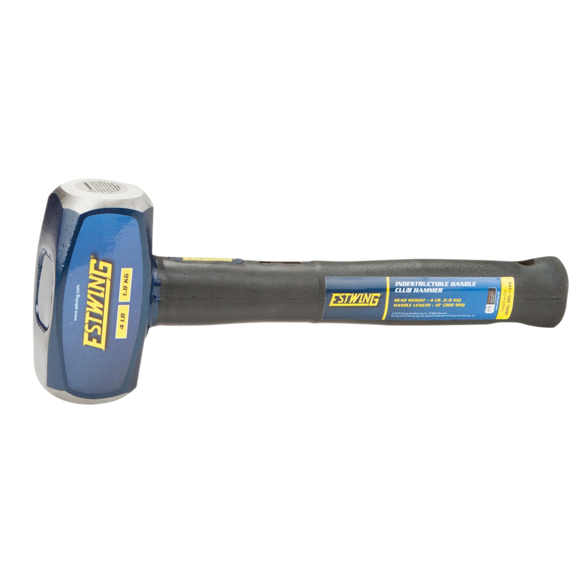 Estwing-Indestructible-Shaft-Club-Hammer,-1.8kg/4lb,-300mm