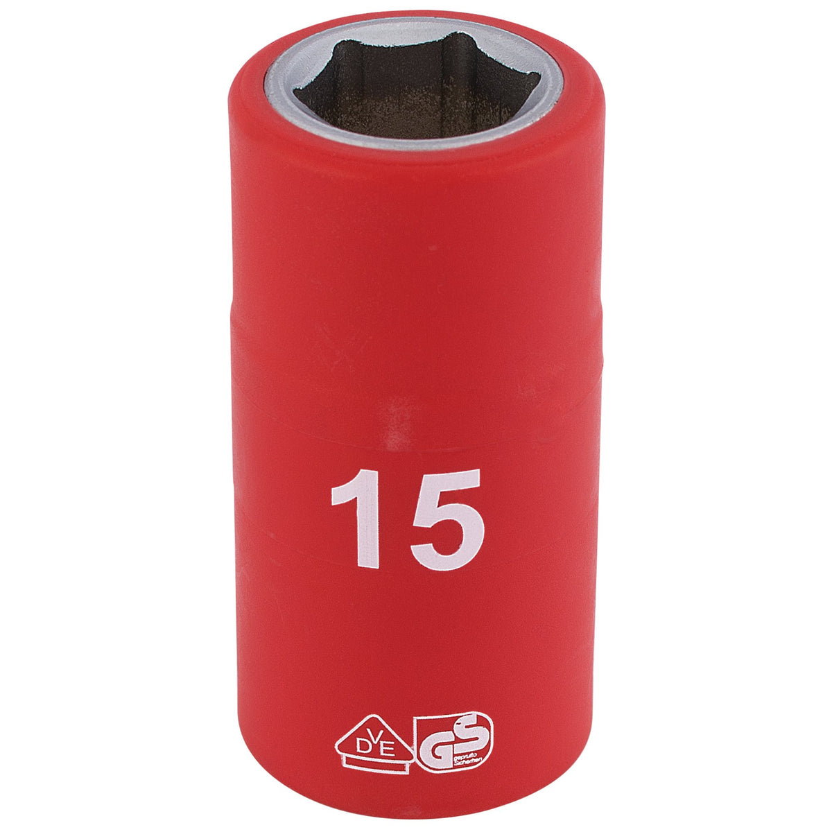 Fully-Insulated-VDE-Socket,-1/2"-Sq.-Dr.,-15mm