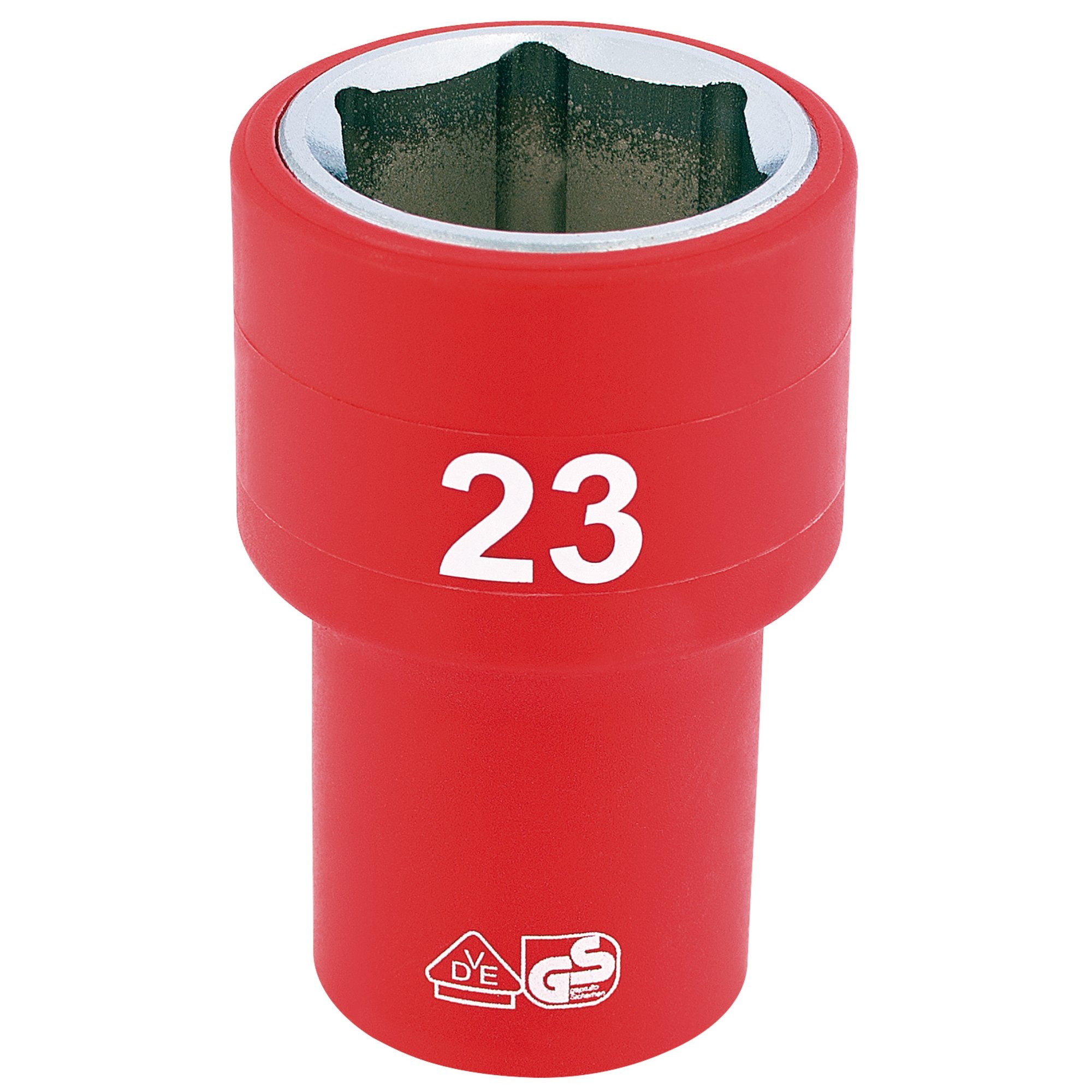 Fully-Insulated-VDE-Socket,-1/2"-Sq.-Dr.,-23mm