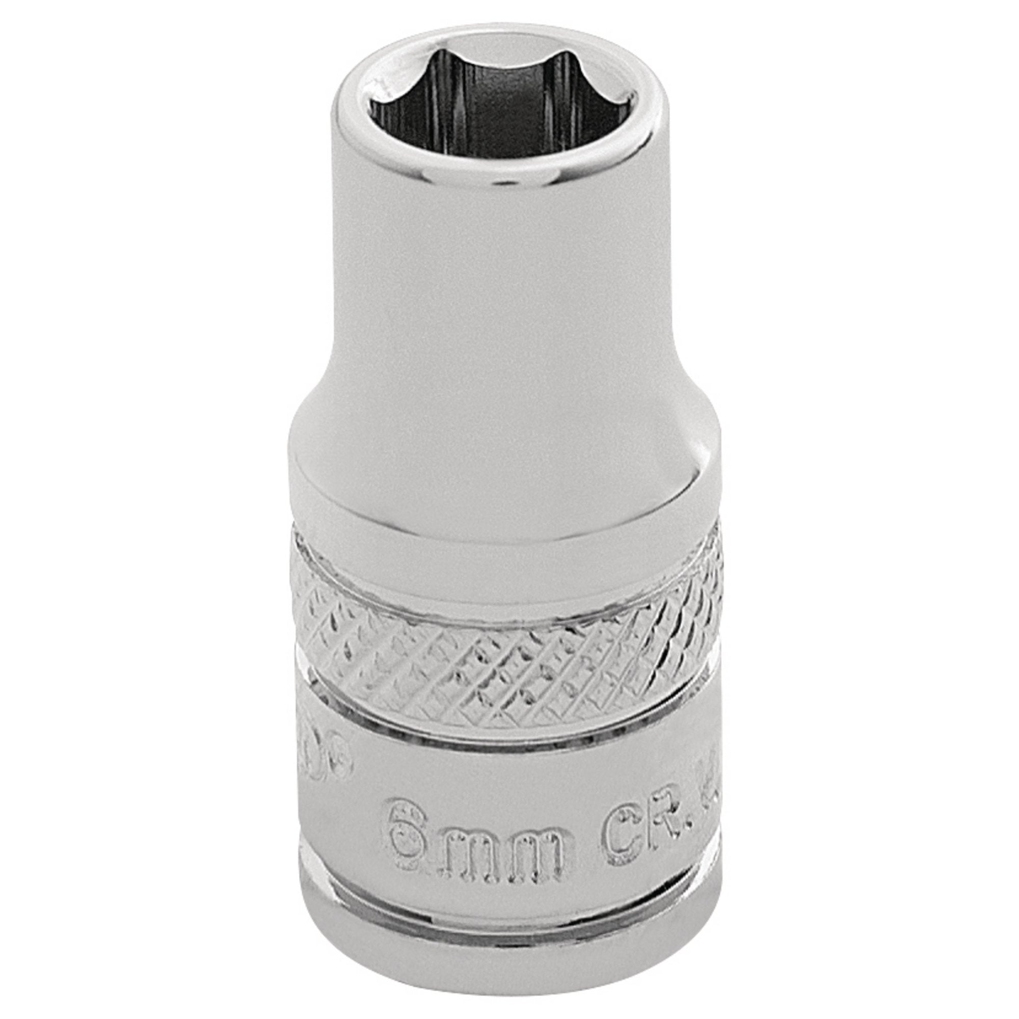 Draper-HI-TORQ®-6-Point-Socket,-1/4"-Sq.-Dr.,-6.0mm