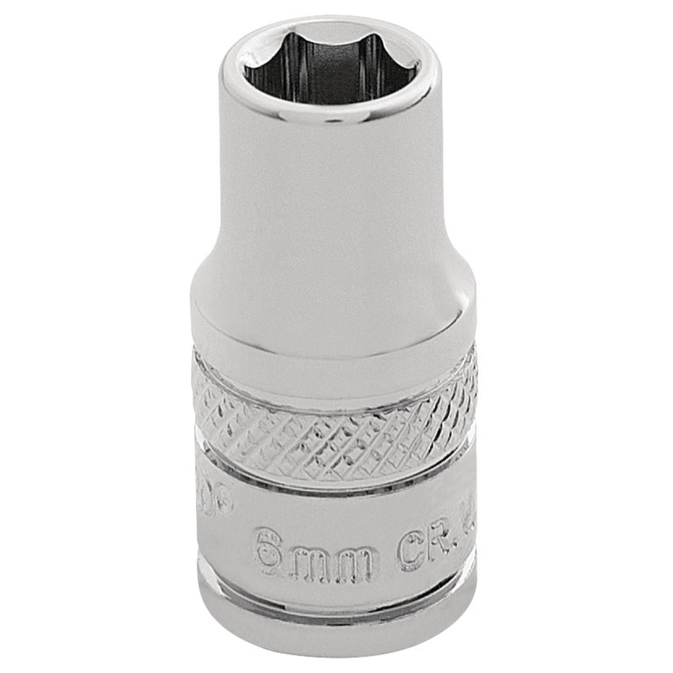 Draper-HI-TORQ®-6-Point-Socket,-1/4"-Sq.-Dr.,-6.0mm