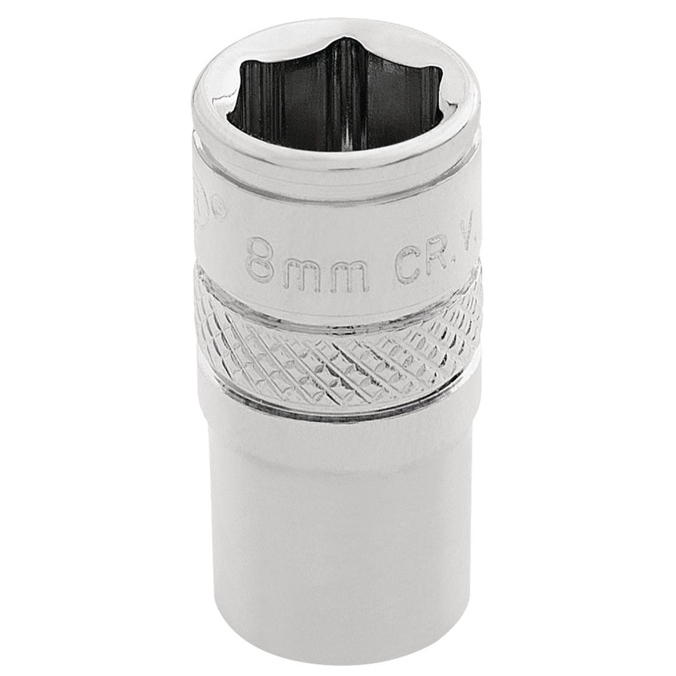 Draper-HI-TORQ®-6-Point-Socket,-1/4"-Sq.-Dr.,-8mm