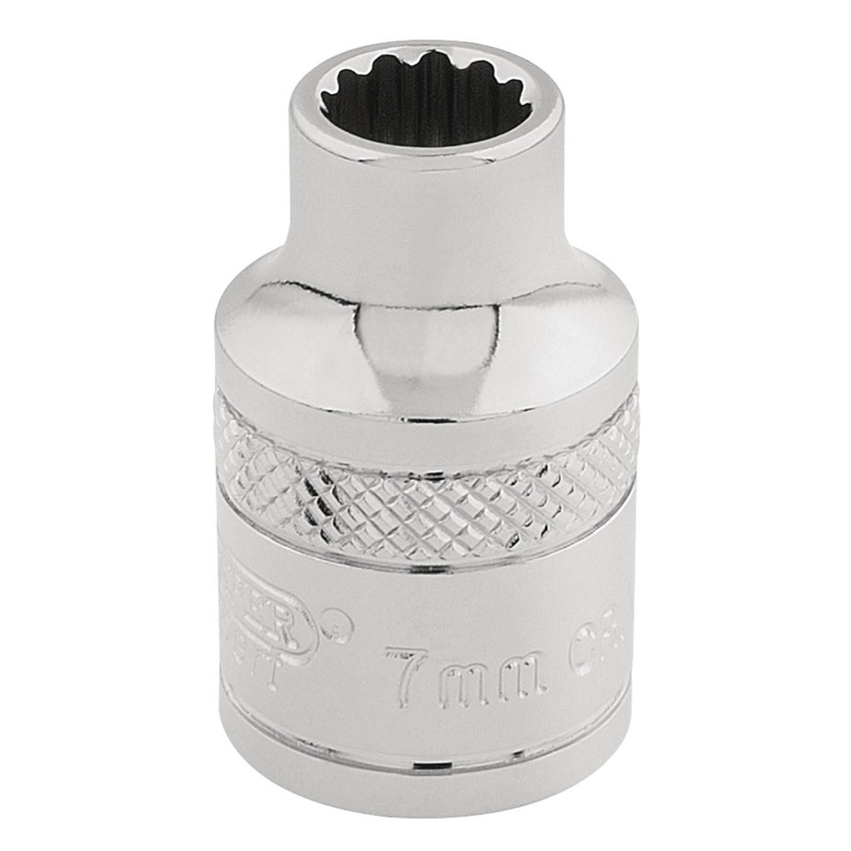 Draper-HI-TORQ®-12-Point-Socket,-3/8"-Sq.-Dr.,-7mm