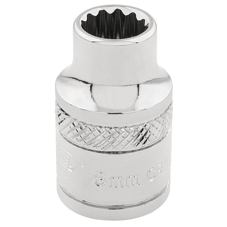 Draper-HI-TORQ®-12-Point-Socket,-3/8"-Sq.-Dr.,-8mm