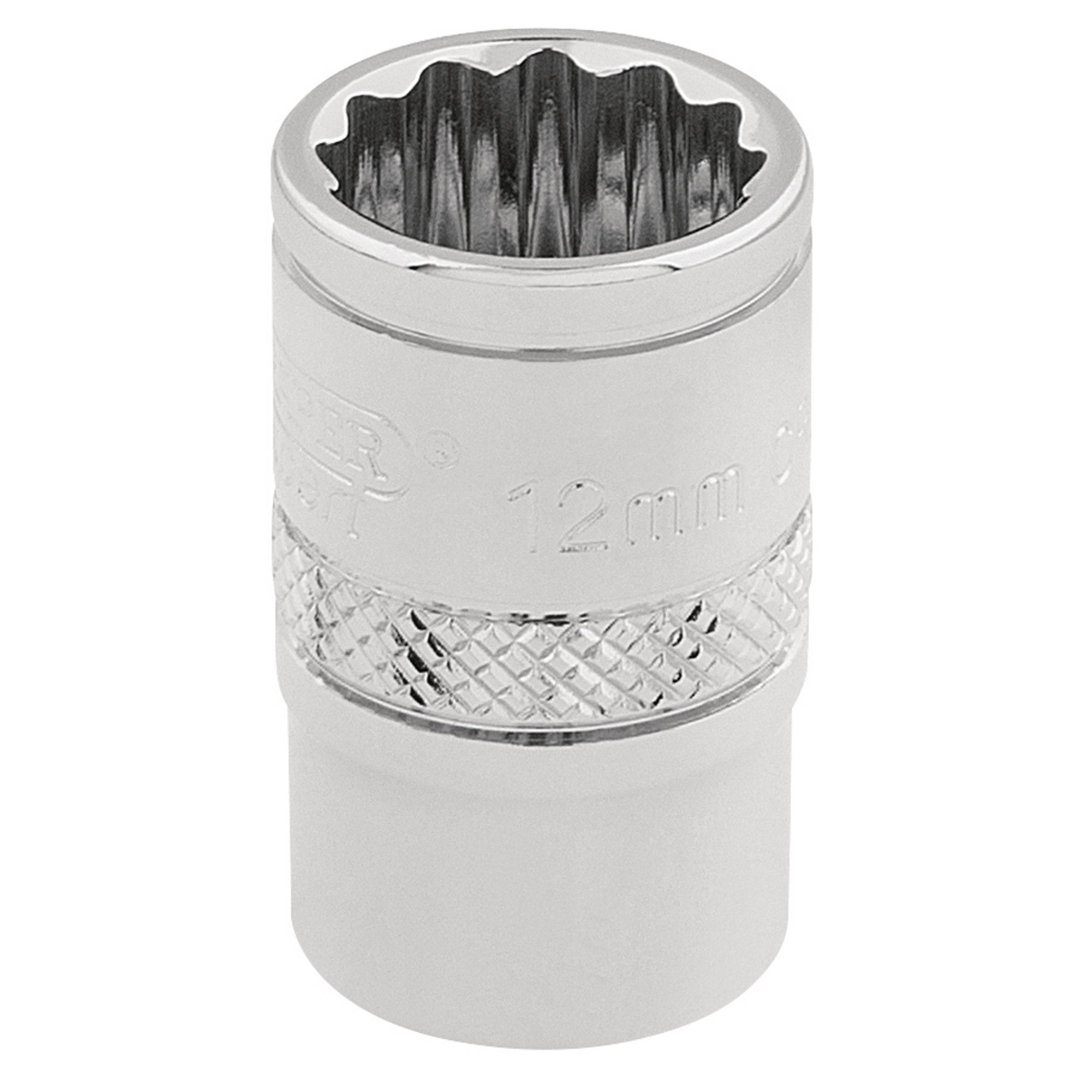 Draper-HI-TORQ®-12-Point-Socket,-3/8"-Sq.-Dr.,-12mm
