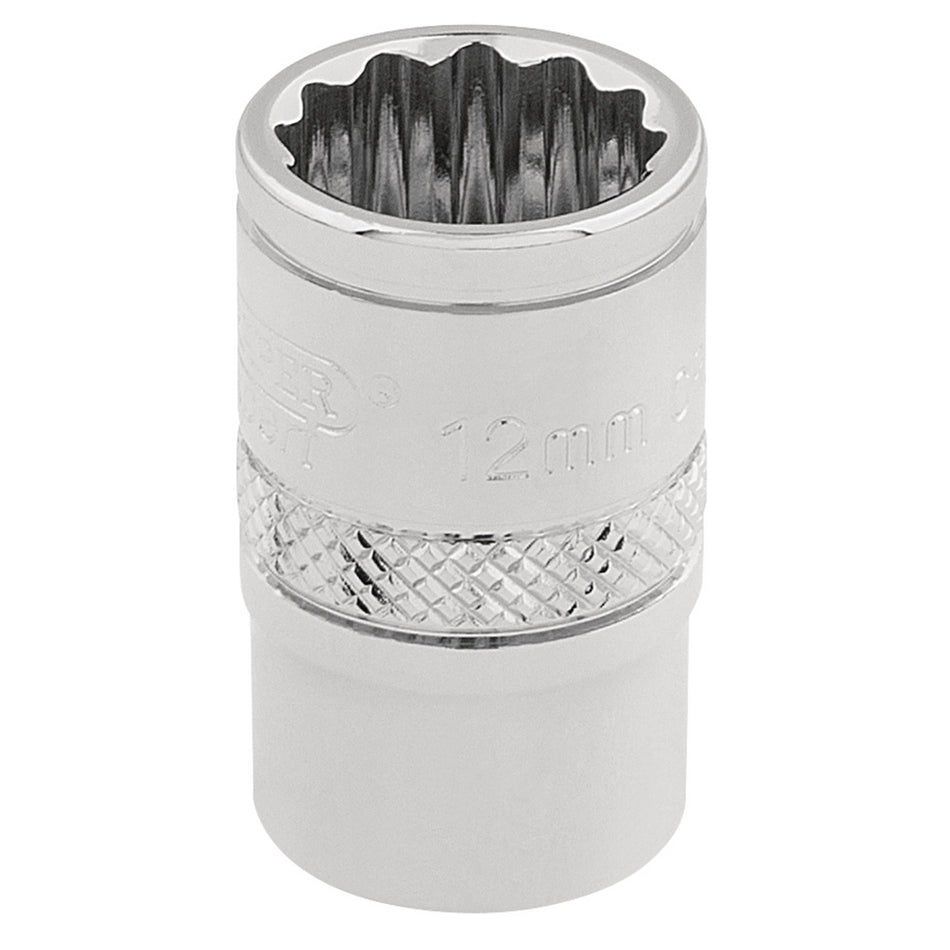 Draper-HI-TORQ®-12-Point-Socket,-3/8"-Sq.-Dr.,-12mm