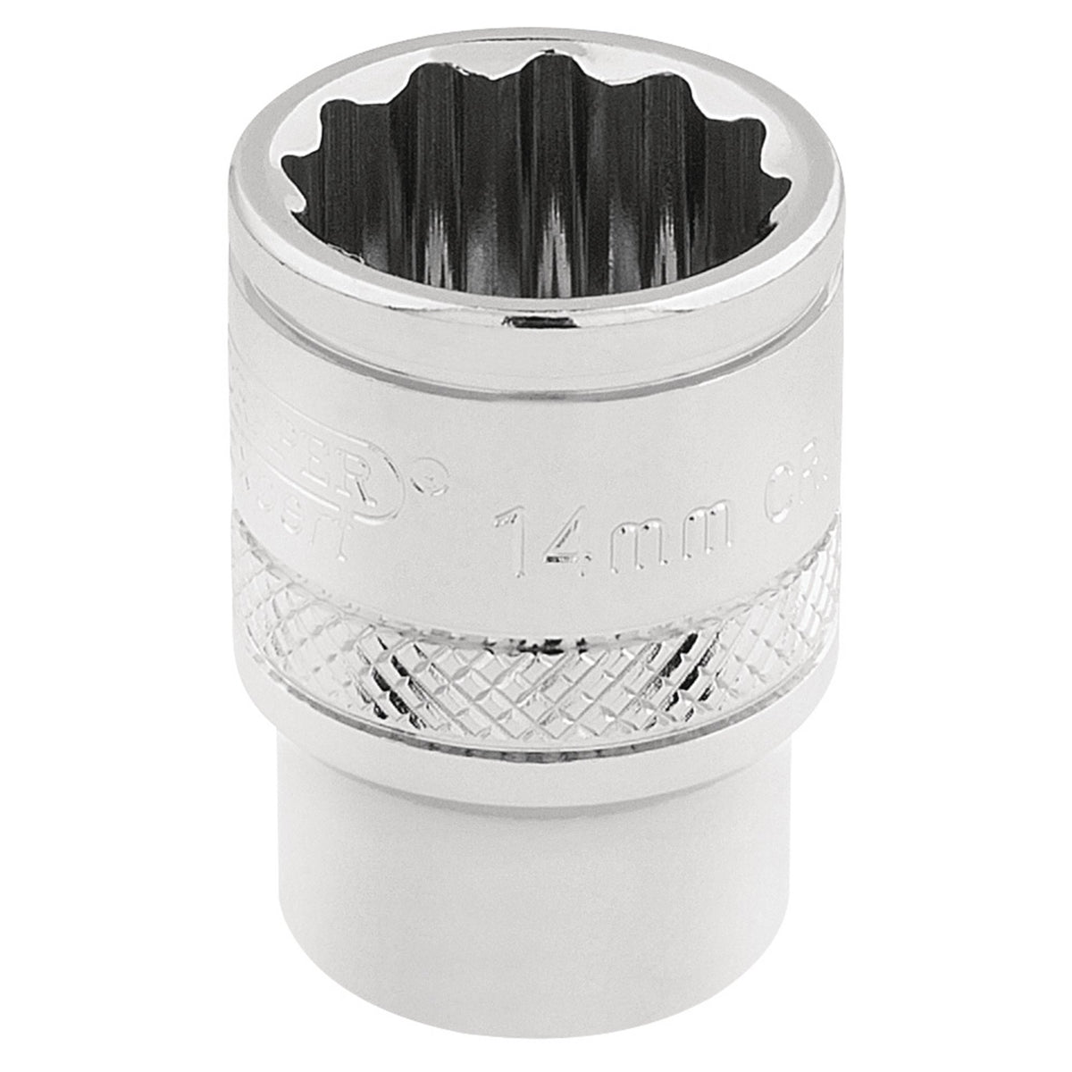 Draper-HI-TORQ®-12-Point-Socket,-3/8"-Sq.-Dr.,-14mm