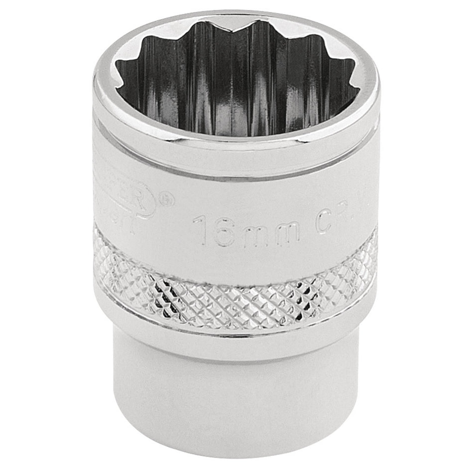 Draper-HI-TORQ®-12-Point-Socket,-3/8"-Sq.-Dr.,-16mm