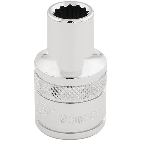 Draper-HI-TORQ®-12-Point-Socket,-1/2"-Sq.-Dr.,-9mm