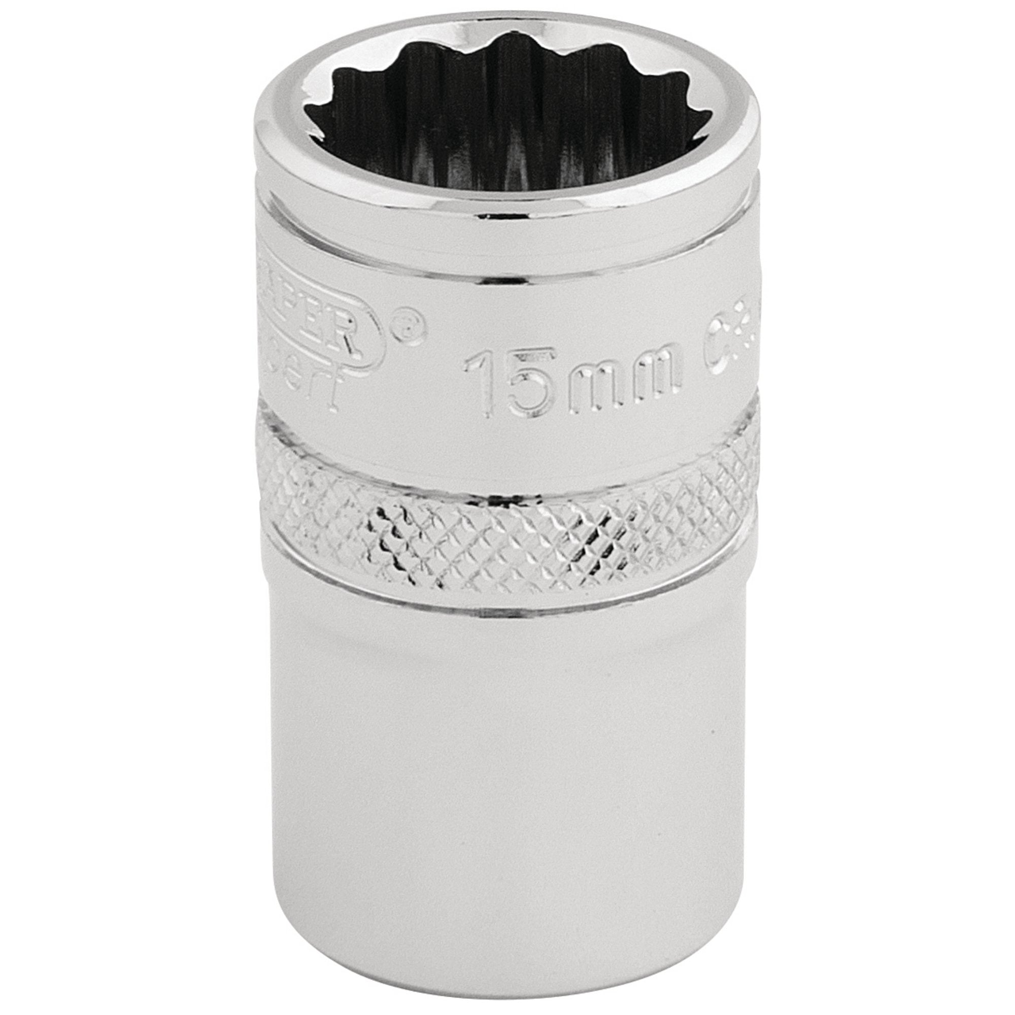 Draper-HI-TORQ®-12-Point-Socket,-1/2"-Sq.-Dr.,-15mm