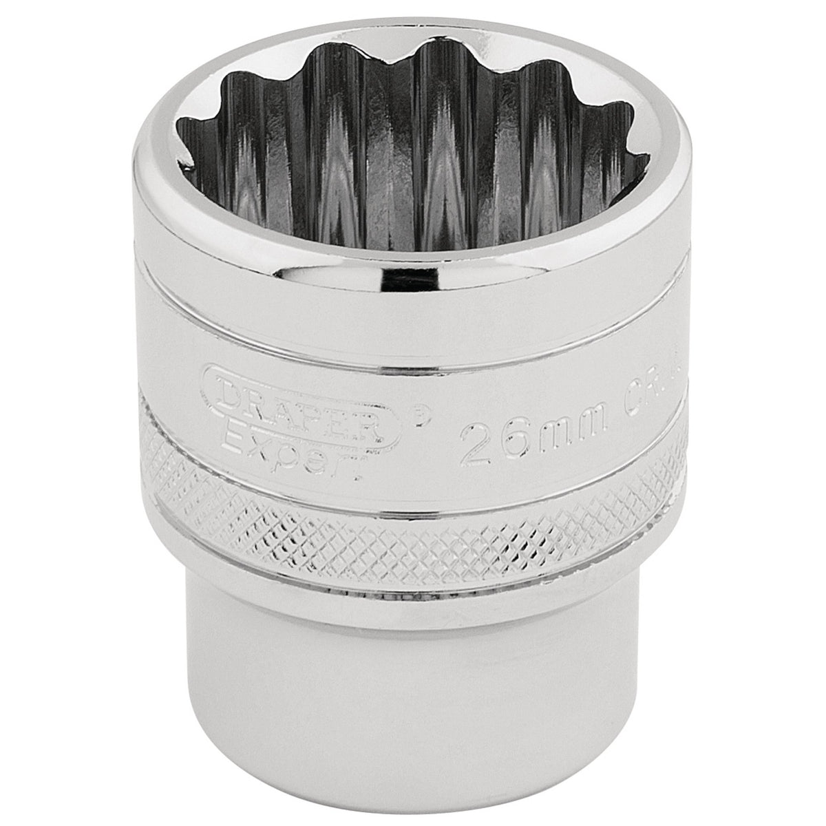 Draper-HI-TORQ®-12-Point-Socket,-1/2"-Sq.-Dr.,-26mm