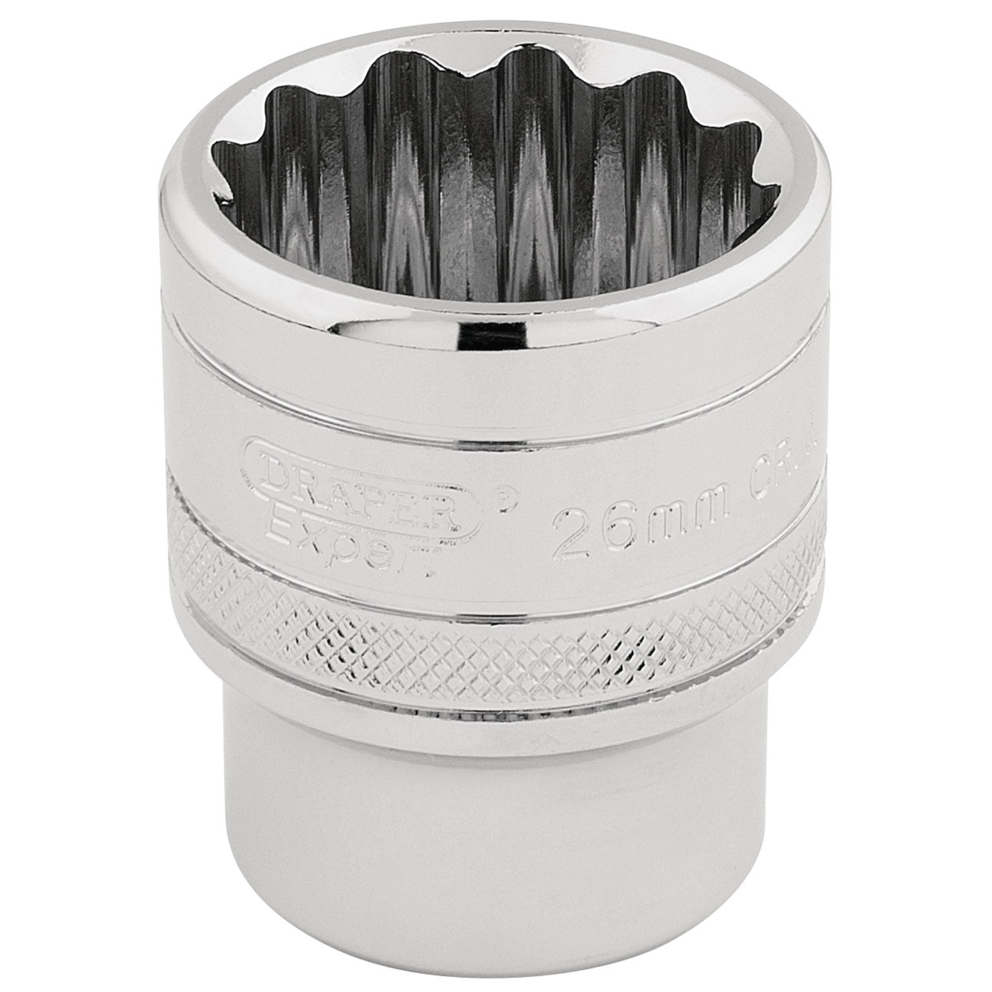 Draper-HI-TORQ®-12-Point-Socket,-1/2"-Sq.-Dr.,-26mm