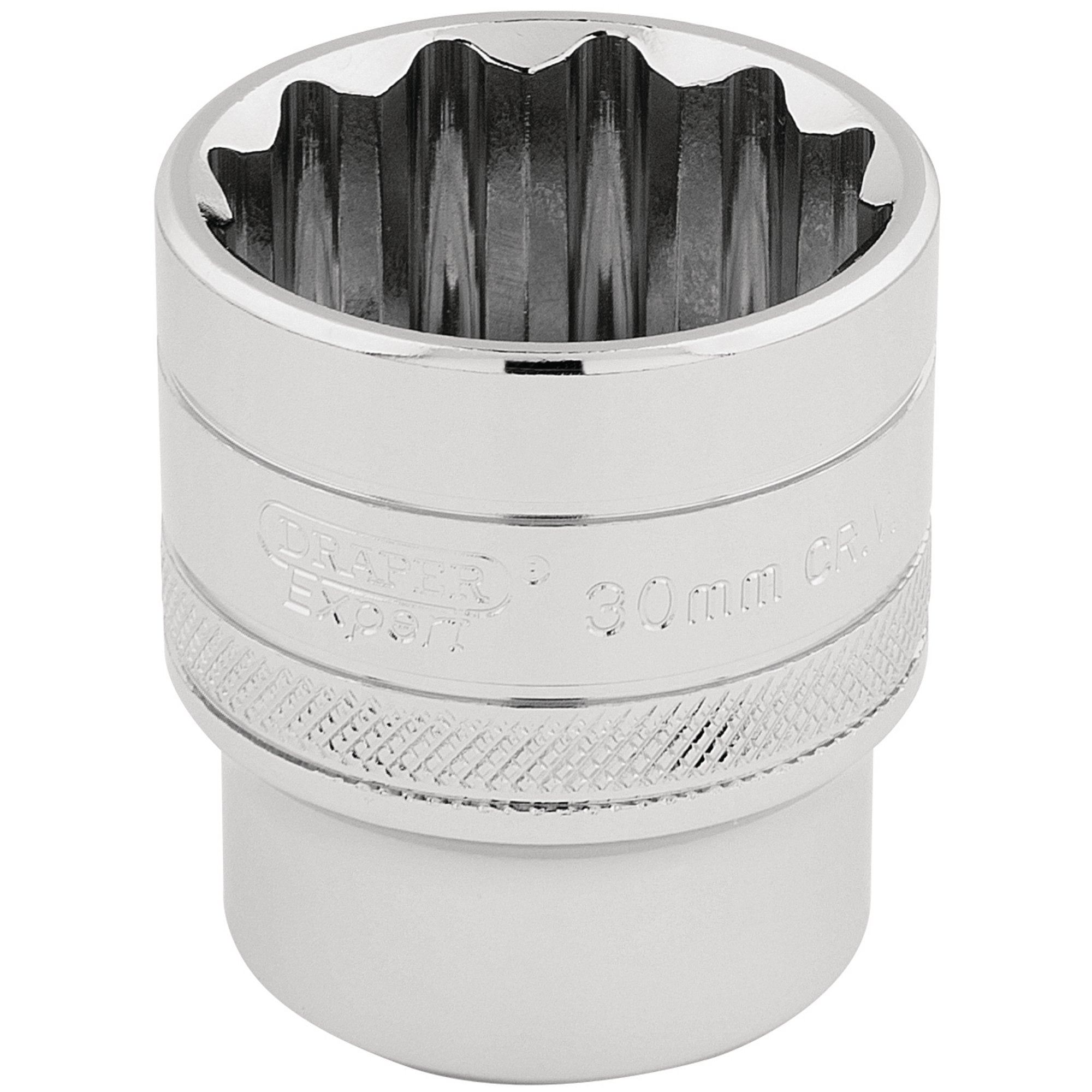 Draper-HI-TORQ®-12-Point-Socket,-1/2"-Sq.-Dr.,-30mm
