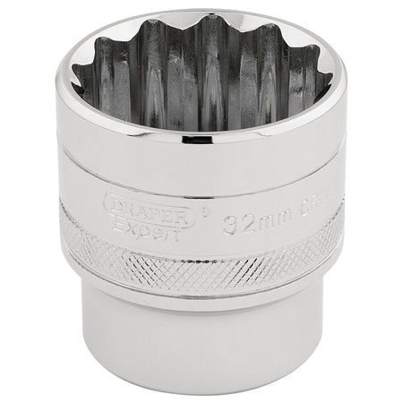 Draper-HI-TORQ®-12-Point-Socket,-1/2"-Sq.-Dr.,-32mm