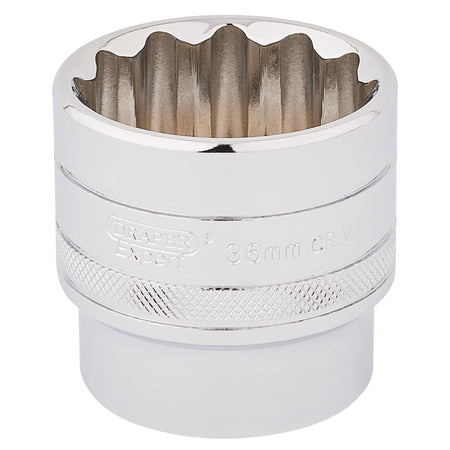 Draper-HI-TORQ®-12-Point-Socket,-1/2"-Sq.-Dr.,-36mm