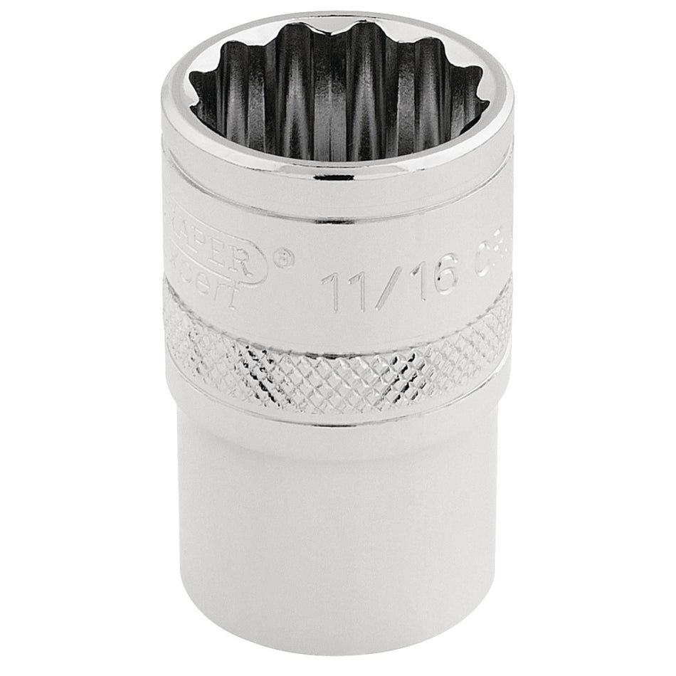 Draper-HI-TORQ®-12-Point-Socket,-1/2"-Sq.-Dr.,-11/16"
