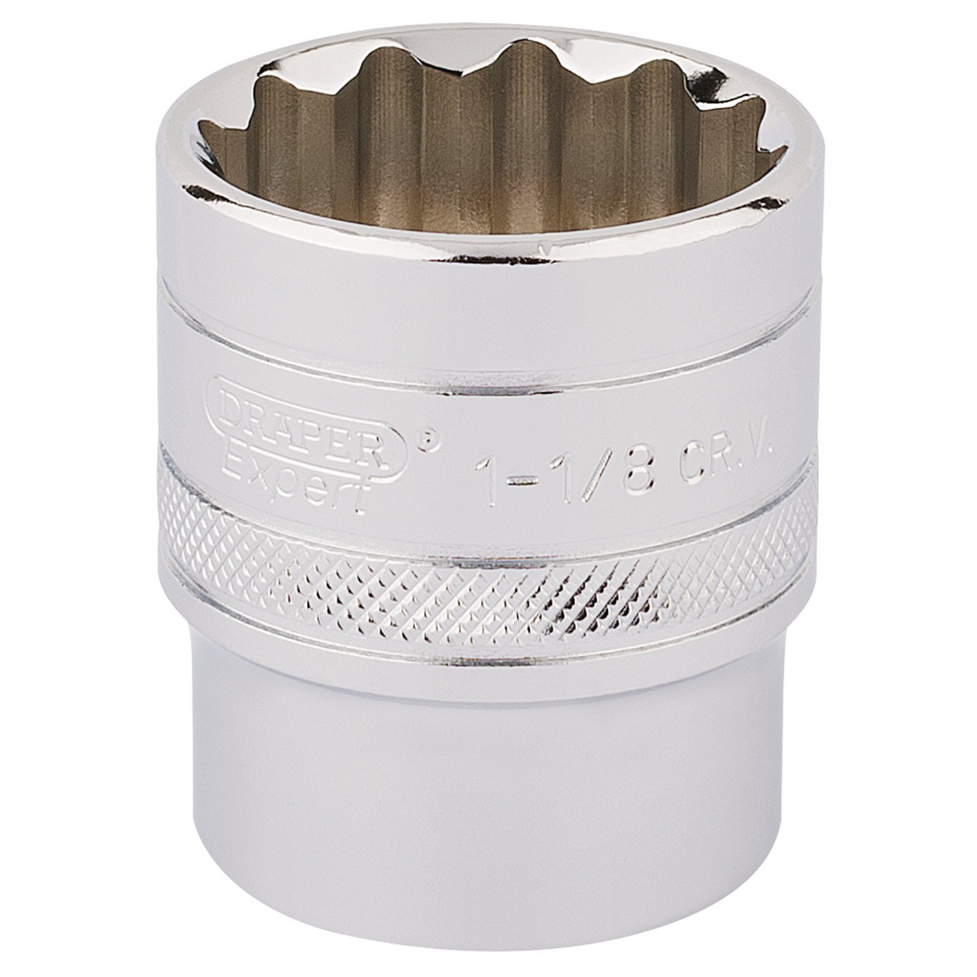 Draper-HI-TORQ®-12-Point-Socket,-1/2"-Sq.-Dr.,-1.1/8"