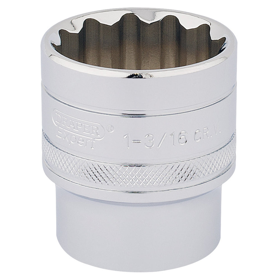 Draper-HI-TORQ®-12-Point-Socket,-1/2"-Sq.-Dr.,-1.3/16"
