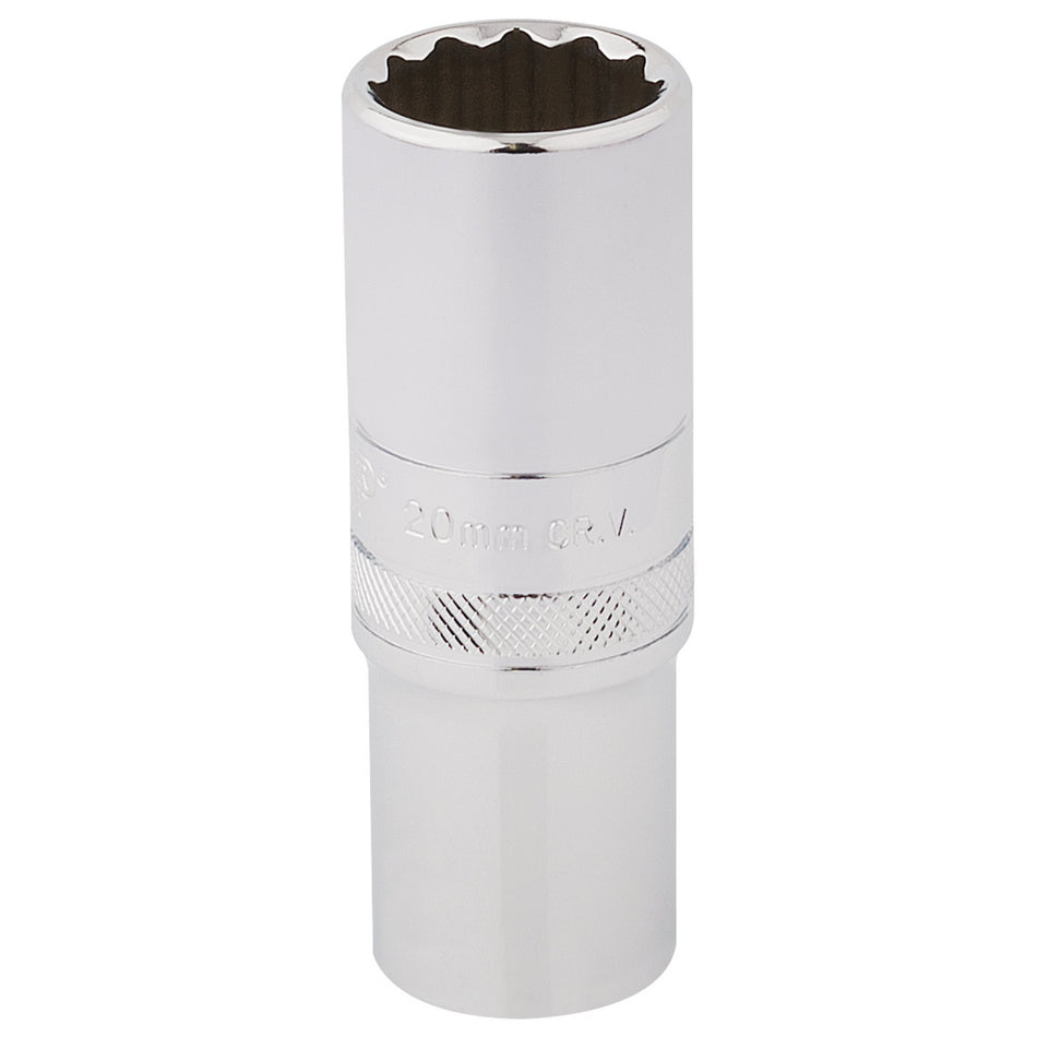 Draper-HI-TORQ®-12-Point-Deep-Socket,-1/2"-Sq.-Dr.,-20mm