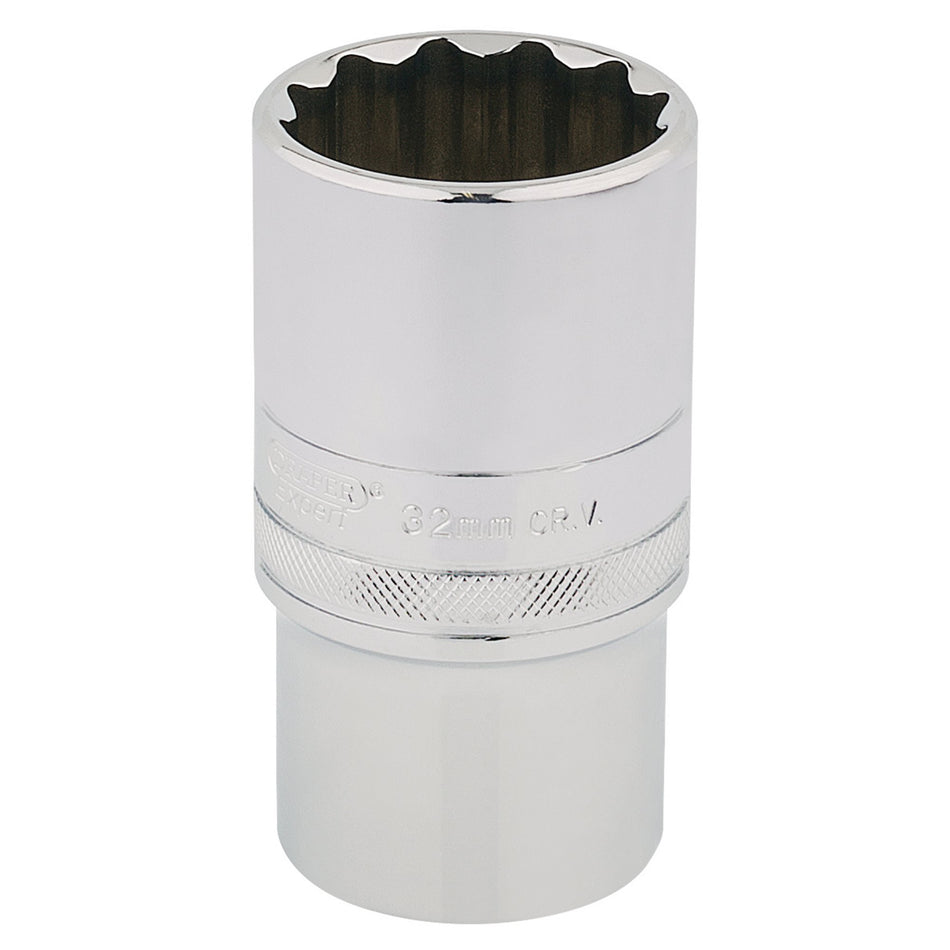 Draper-HI-TORQ®-12-Point-Deep-Socket,-1/2"-Sq.-Dr.,-32mm