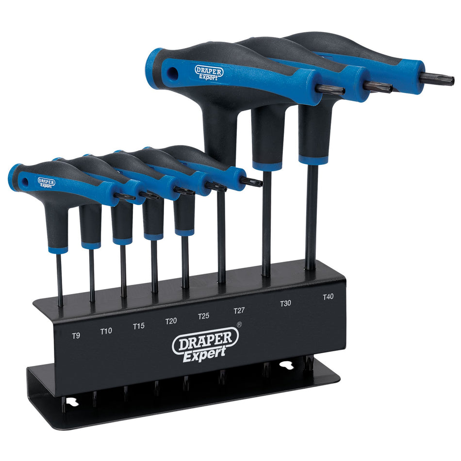 Draper-Expert-TX-STAR®-Soft-Grip-Metric-T-Handle-Key-Set-(8-Piece)