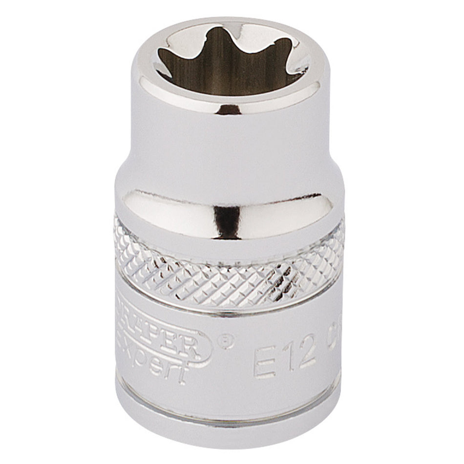 Draper-TX-STAR®-Socket,-3/8"-Sq.-Dr.,-E12