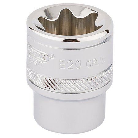 Draper-TX-STAR®-Socket,-3/8"-Sq.-Dr.,-E20