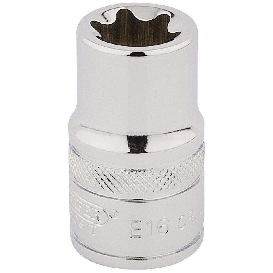 Draper-TX-STAR®-Socket,-1/2"-Sq.-Dr.,-E16