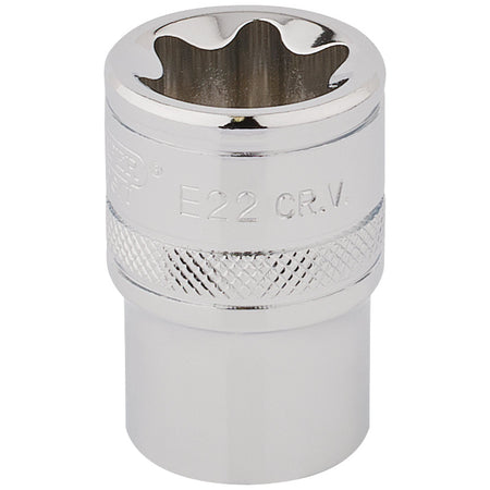 Draper-TX-STAR®-Socket,-1/2"-Sq.-Dr.,-E22