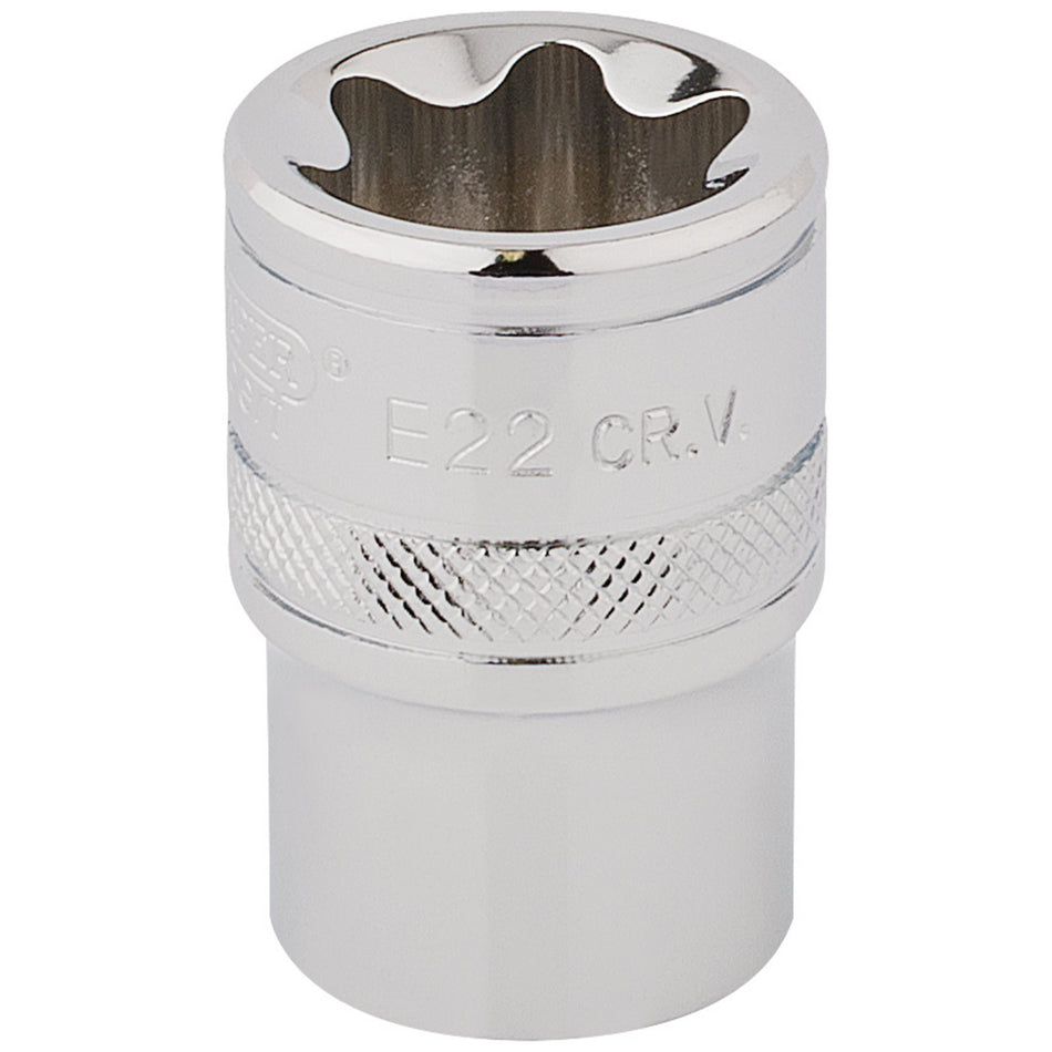 Draper-TX-STAR®-Socket,-1/2"-Sq.-Dr.,-E22