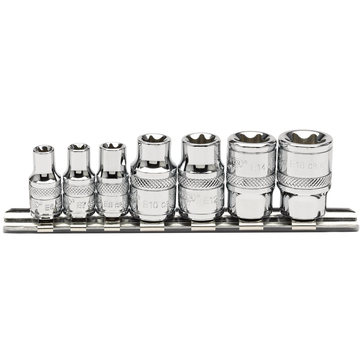 Draper-Expert-TX-STAR®-Socket-Set,-1/4"-and-3/8"-Sq.-Dr.-(7-Piece)