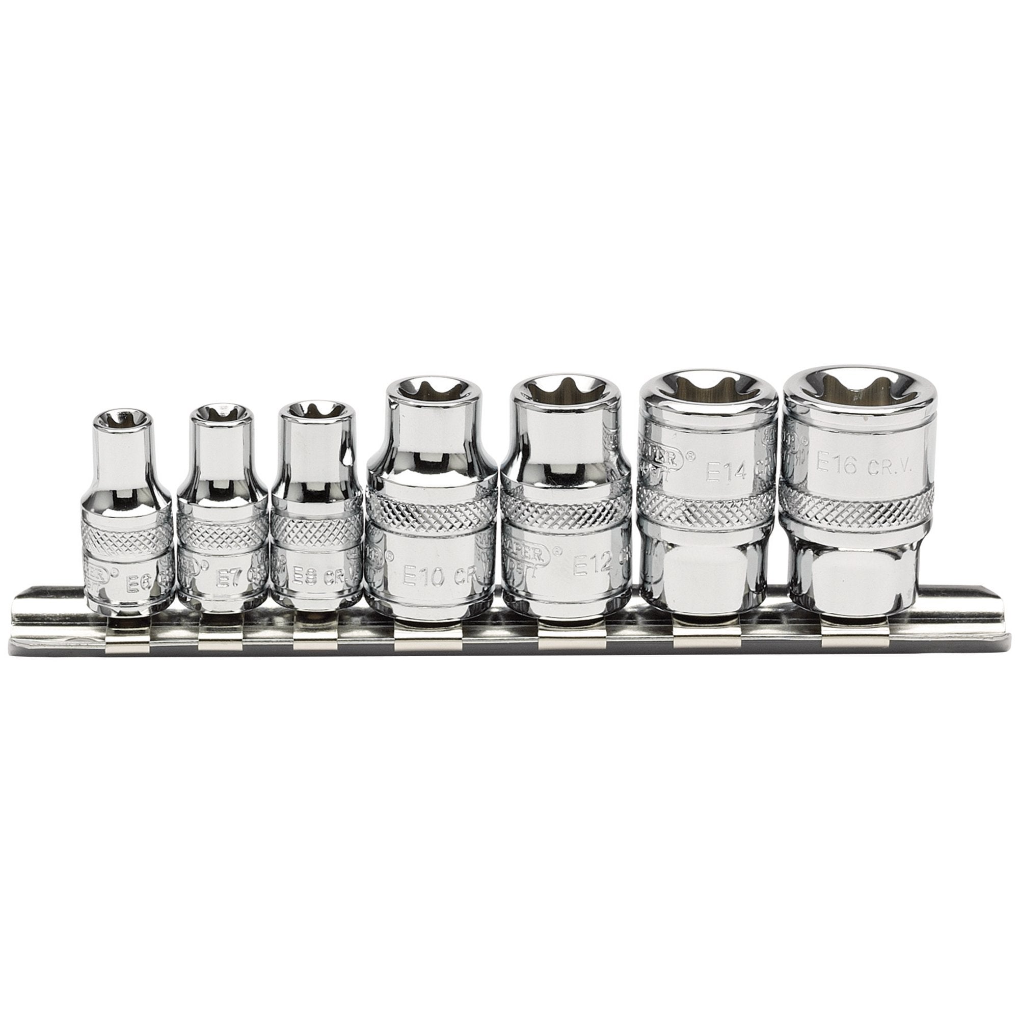 Draper-Expert-TX-STAR®-Socket-Set,-1/4"-and-3/8"-Sq.-Dr.-(7-Piece)