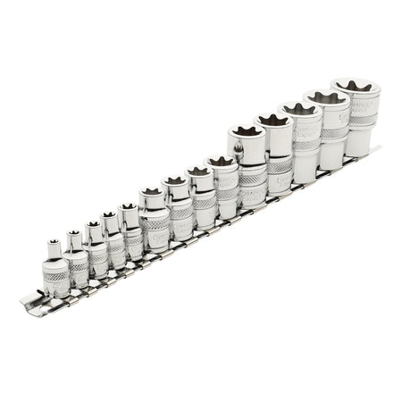 Draper-Expert-TX-STAR®-Socket-Set,-1/4",-3/8"-&-1/2"-Sq.-Dr.-(14-Piece)