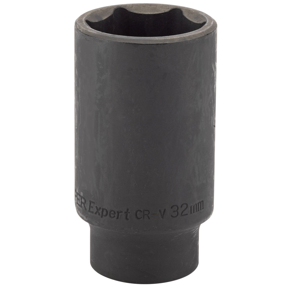 Draper-Expert-HI-TORQ®-Deep-Impact-Socket,-1/2"-Sq.-Dr.,-32mm-(Sold-Loose)