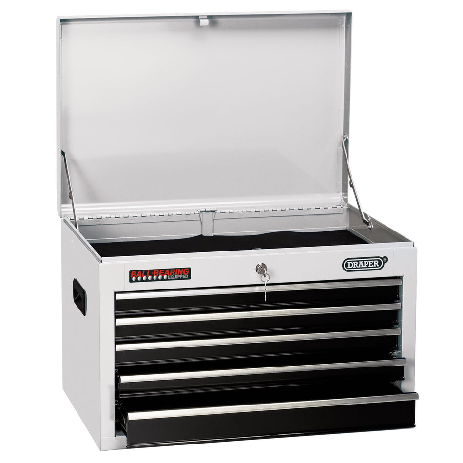 Tool-Chest,-5-Drawer,-26",-White