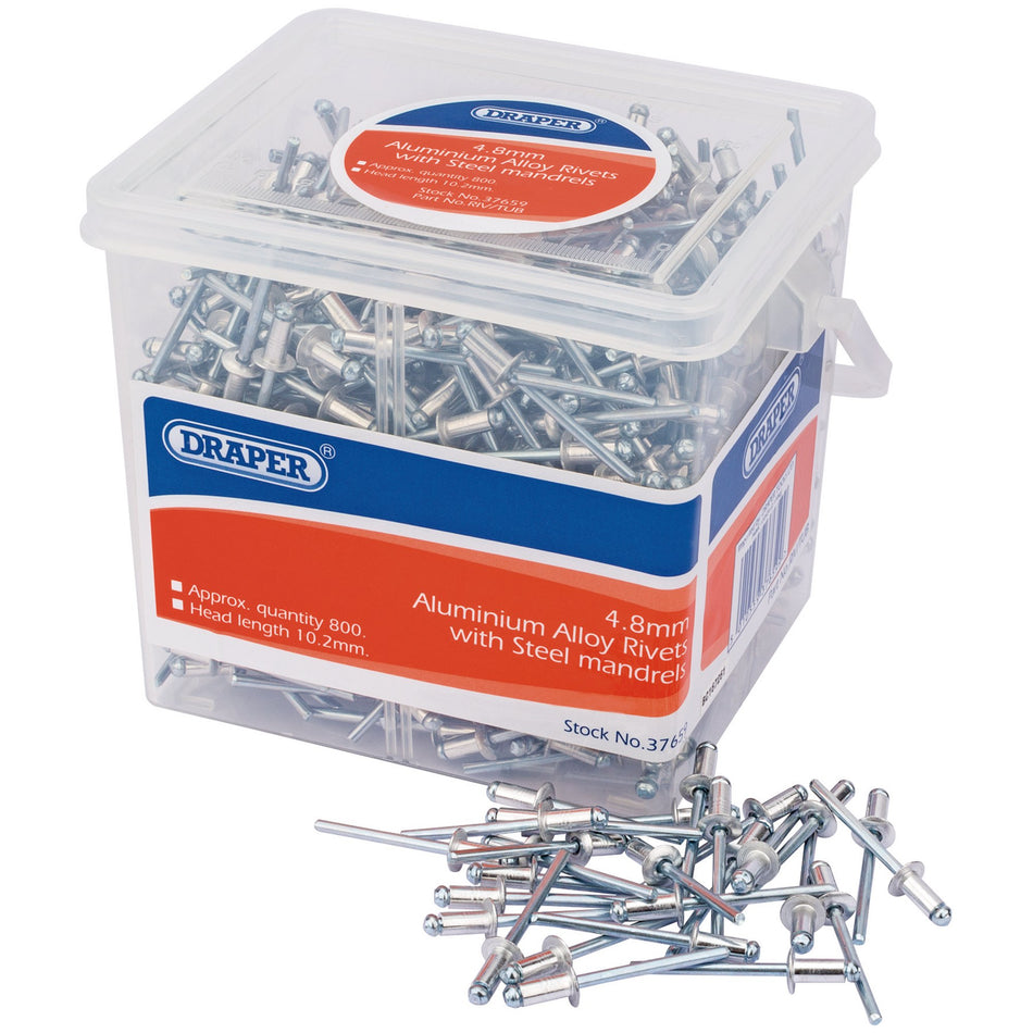 Blind-Rivets,-4.8-x-10.2mm-(Tub-of-800)