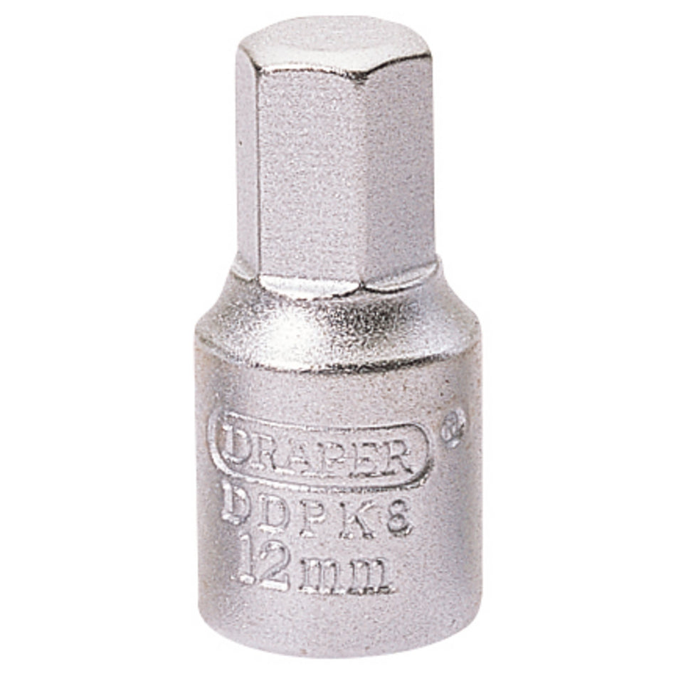 Hexagon-Drain-Plug-Key,-3/8"-Sq.-Dr.,-12mm