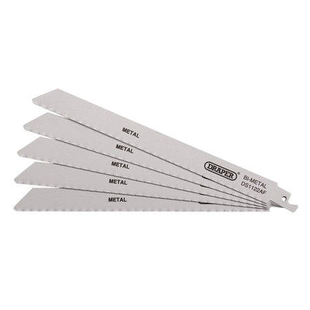 Bi-metal-Reciprocating-Saw-Blades-for-Metal-Cutting,-225mm,-24tpi-(Pack-of-5)