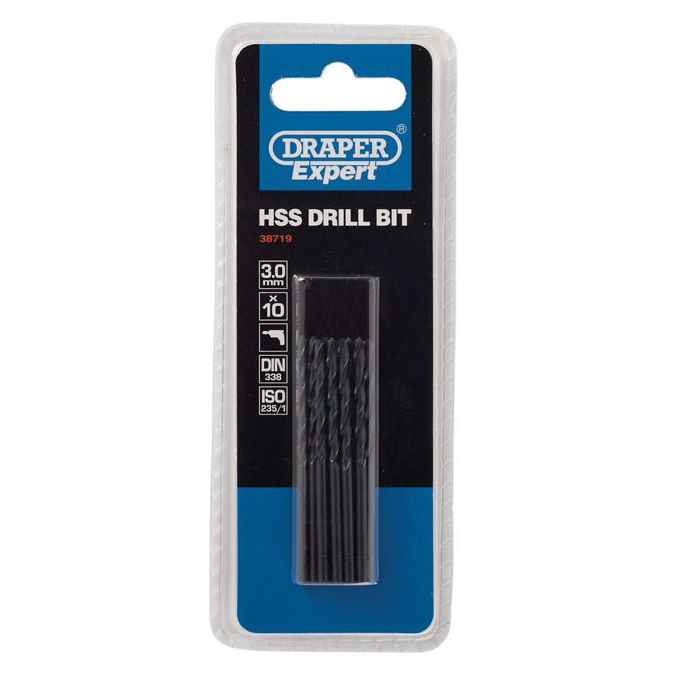 HSS-Drill-Bit,-3.0-x-162mm-(Pack-of-10)