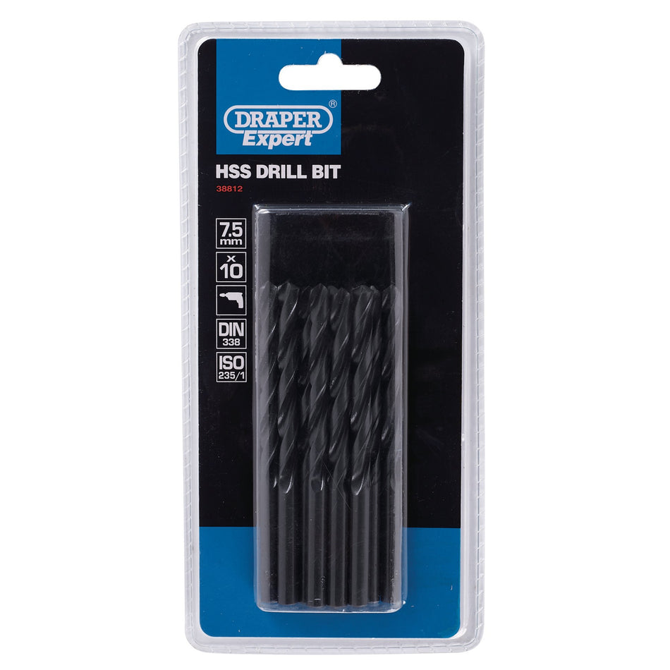 HSS-Drill-Bit,-7.5-x-220mm-(Pack-of-10)