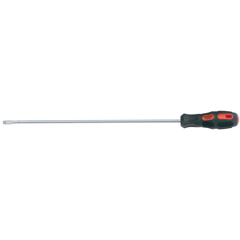 Plain-Slot-Flared-Tip-Long-Reach-Screwdriver,-6-x-450mm