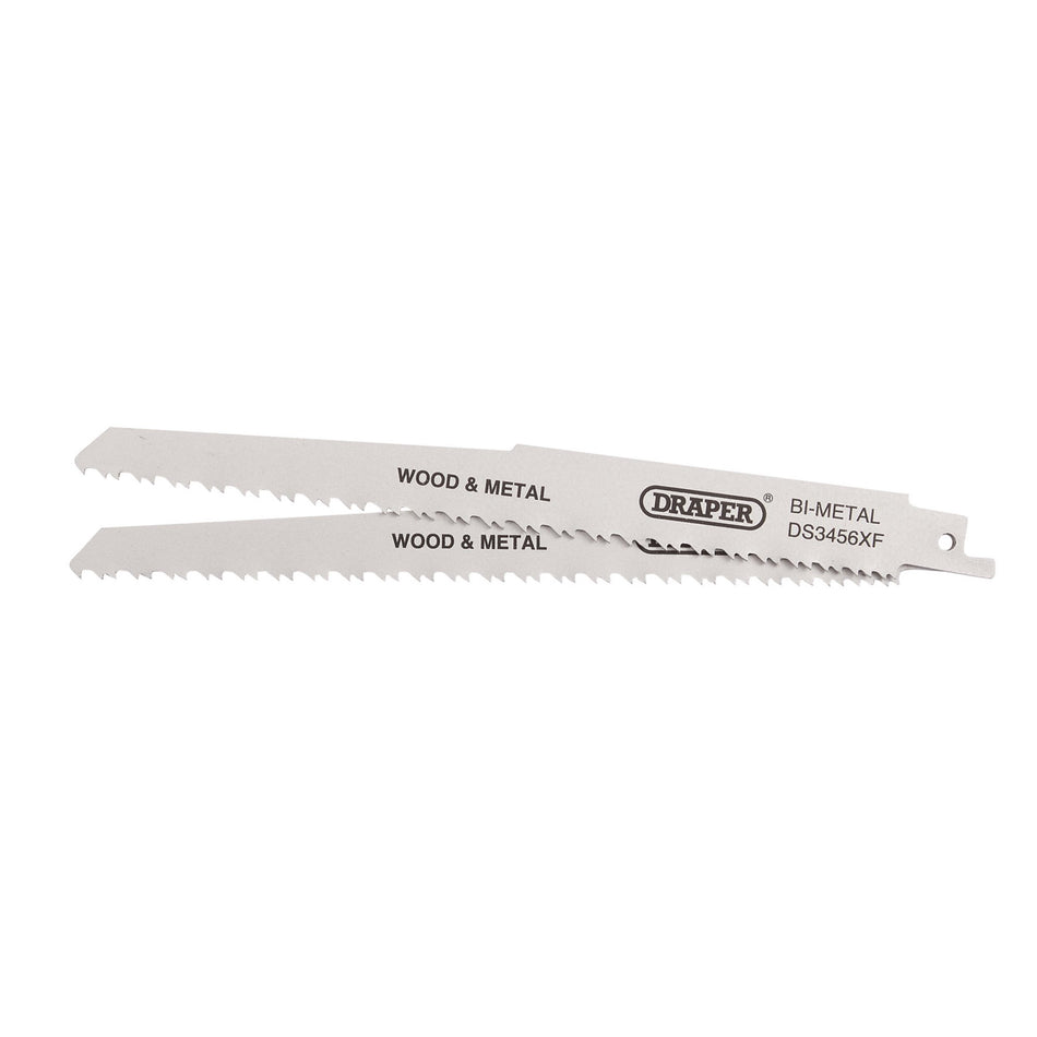 Bi-metal-Reciprocating-Saw-Blades-for-Multi-Purpose-Cutting,-200mm,-6-12tpi-(Pack-of-2)