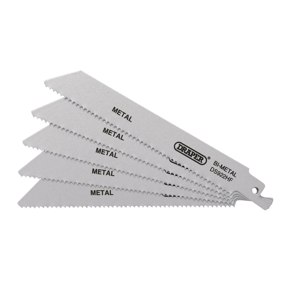 Bi-metal-Reciprocating-Saw-Blades-for-Metal,-150mm,-10tpi-(Pack-of-5)