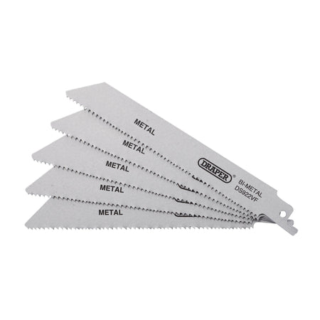 Bi-metal-Reciprocating-Saw-Blades-for-Metal,-150mm,-10-14tpi-(Pack-of-5)