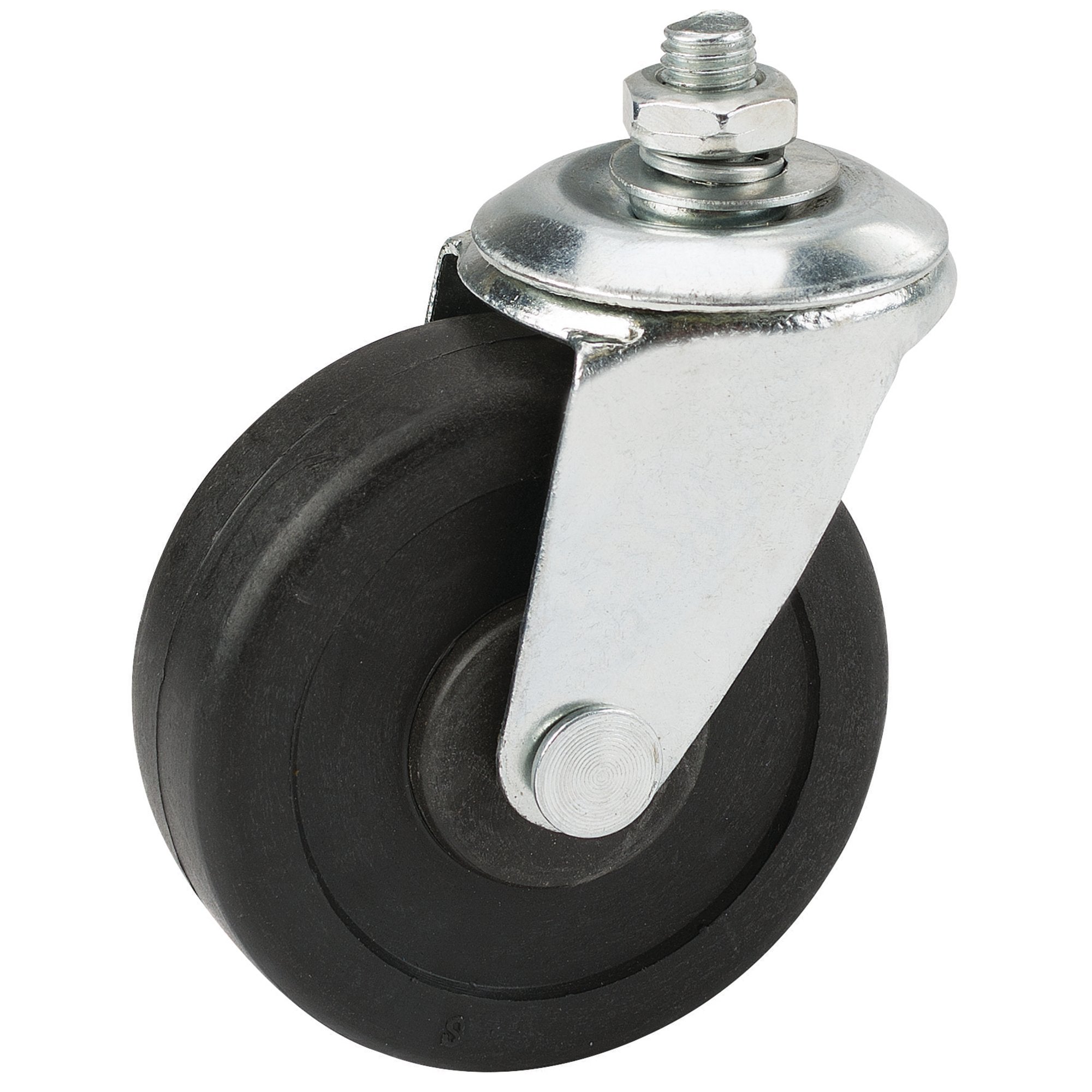 Solid-Rubber-Castor-Wheel,-70mm