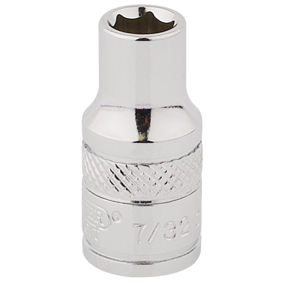 Draper-HI-TORQ®-6-Point-Socket,-1/4"-Sq.-Dr.,-7/32"